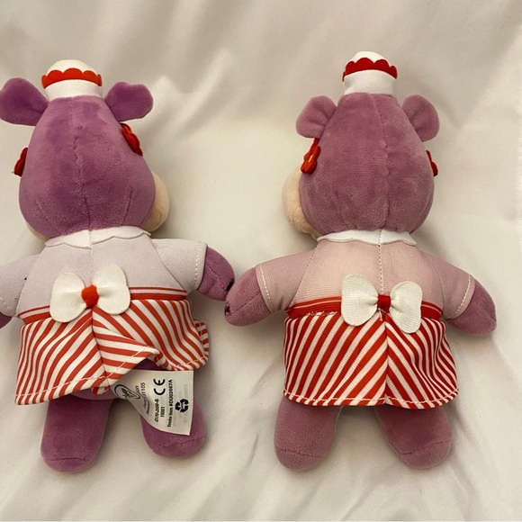 Disney Doc McStuffins Hallie Hippo Plush Doll Stuffed Soft Toy 8 Lot Of 2 - Picture 9 of 14